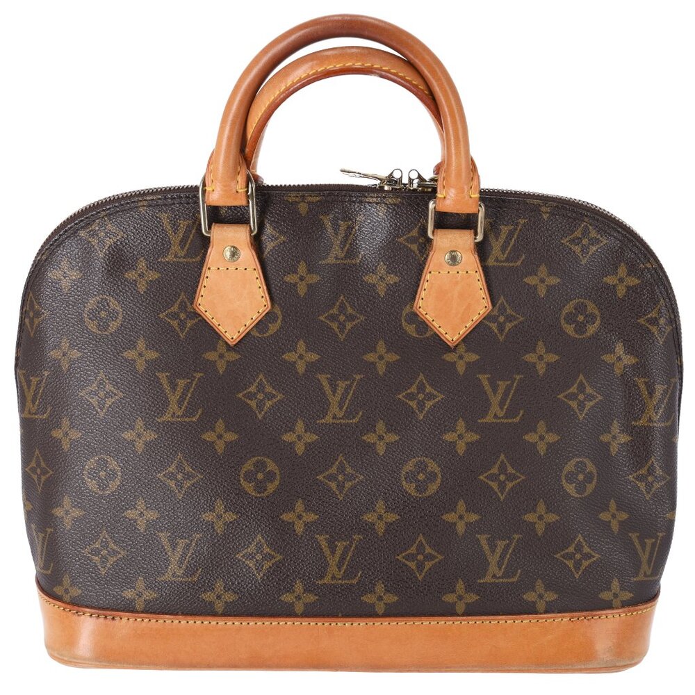 Louis Vuitton Alma Monogram Handbag M51130 Brown Dome Satchel View 4